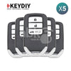 KeyDiy KD Universal Smart key ZB Series Honda Type With 3Buttons ZB10-3 5Pcs Bundle -
