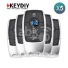 KeyDiy KD Universal Smart key ZB Series Mercedes Type With 3Buttons ZB11 5Pcs Bundle -