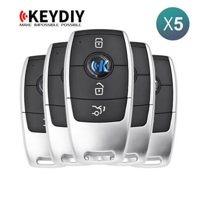 KeyDiy KD Universal Smart key ZB Series Mercedes Type With 3Buttons ZB11 5Pcs Bundle