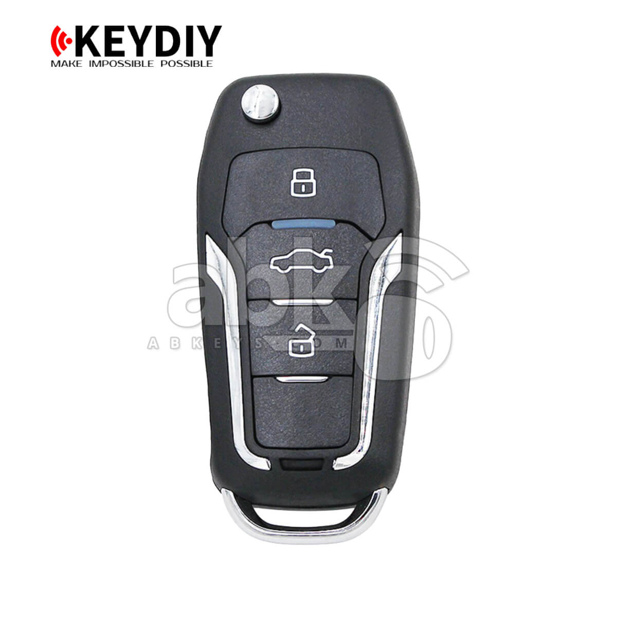 KeyDiy KD Universal Smart key ZB Series Ford Type With 3Buttons ZB12-3 - ABK-4499-ZB12-3 -