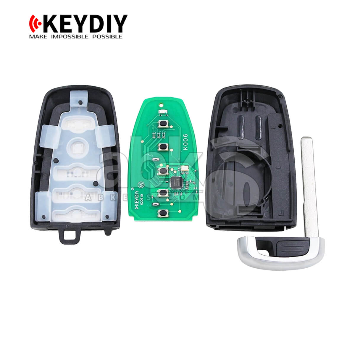 KeyDiy KD Universal Smart key ZB Series Ford Type With 5Buttons ZB21-5 - ABK-4499-ZB21-5 -