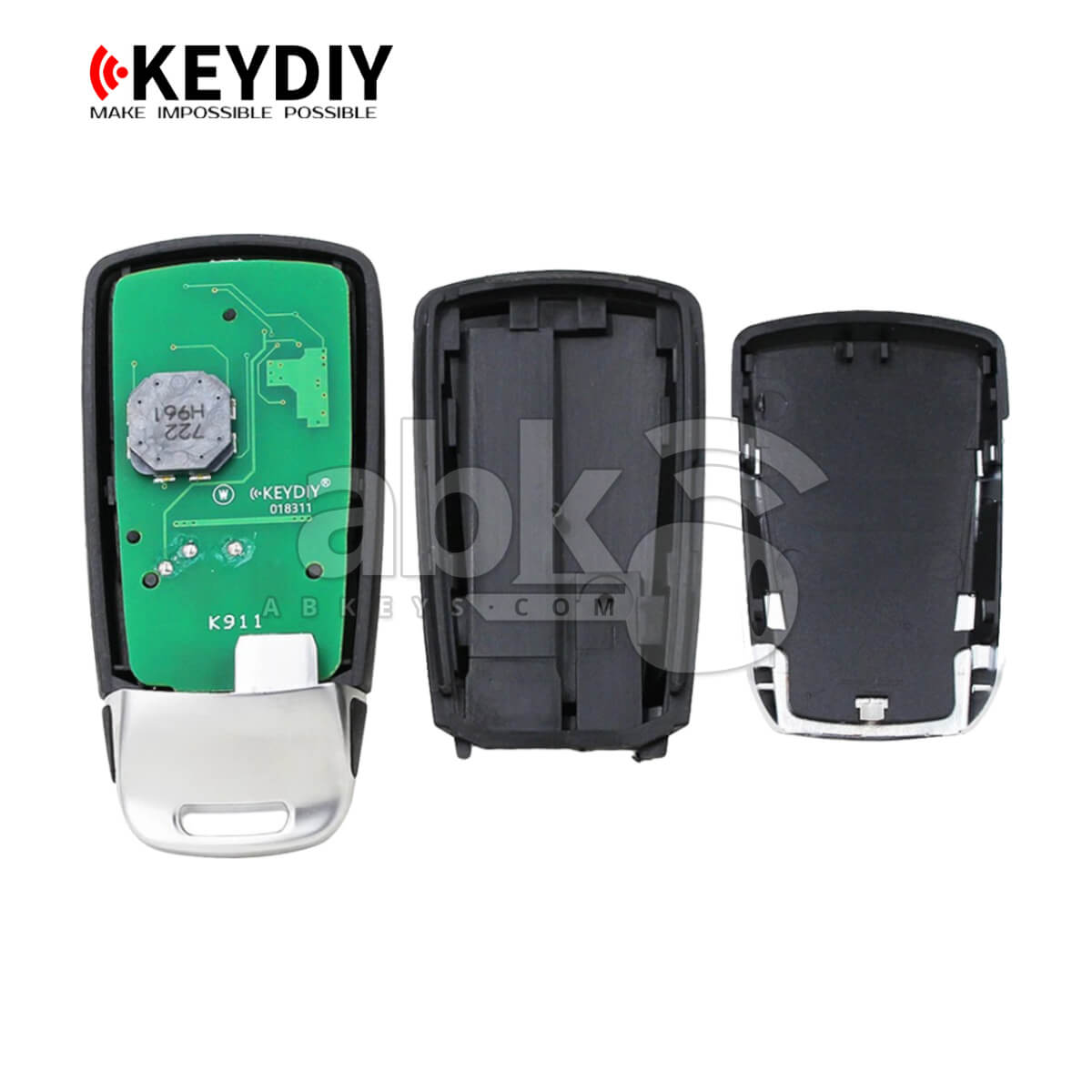 KeyDiy KD Universal Smart key ZB Series Audi Type With 3Buttons ZB26 3   ABK 4499 ZB26 3  