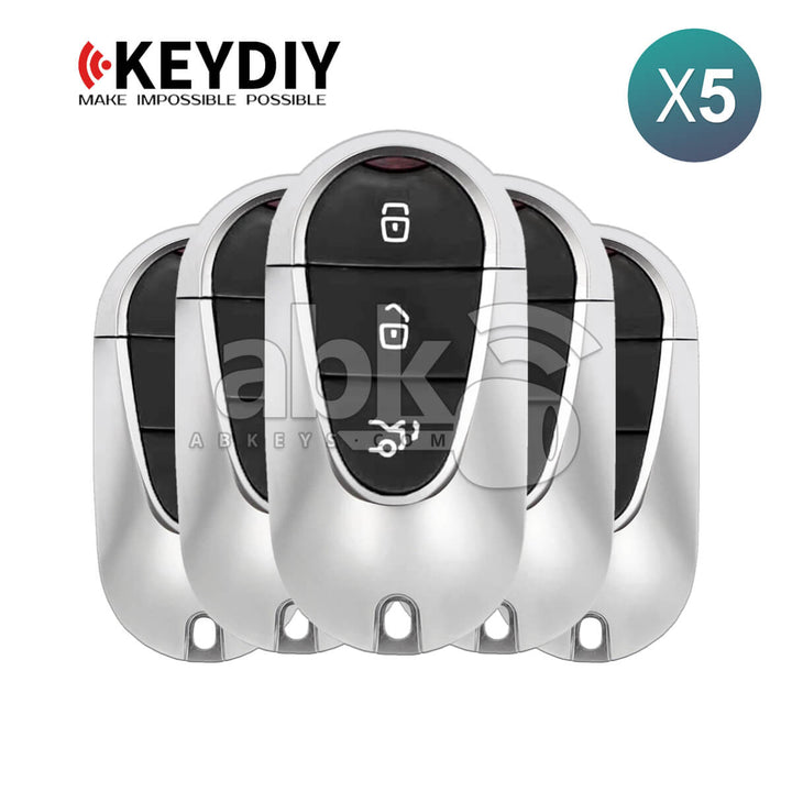 KeyDiy KD Universal Smart key ZB Series Benz Type With 3Buttons ZB29-3 5Pcs Bundle -