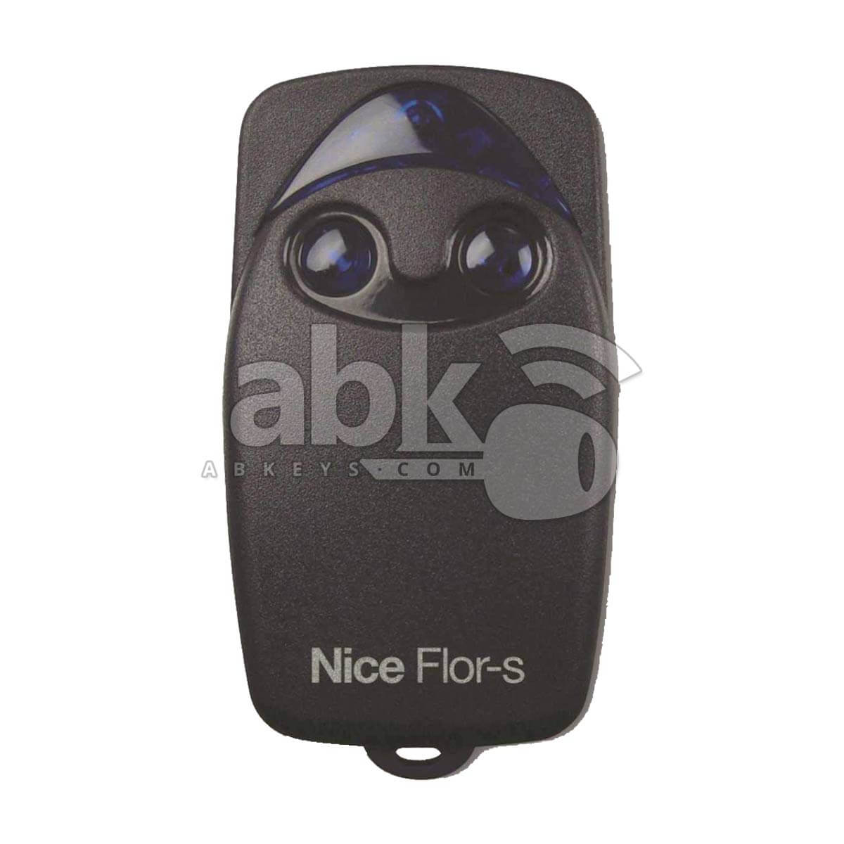 Nice Flo2r-s Remote Control 2Buttons 433MHz Rolling Code FLOR-S - ABK-45-07 - ABKEYS.COM