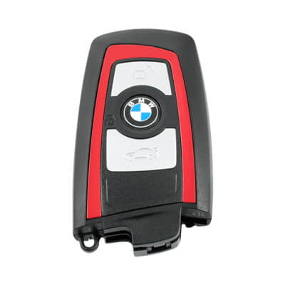 BMW F Series 2009+ Funda de Llave Inteligente, 3Botones Rojo