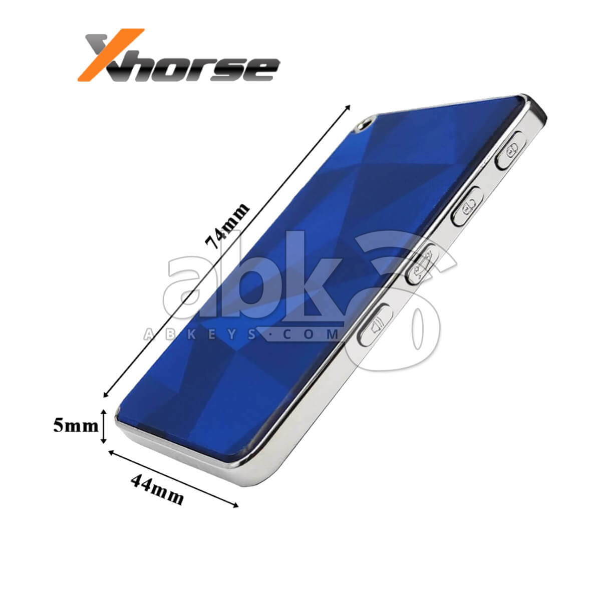 Xhorse King Card Slimmest Universal Smart Key 4Buttons XSKC04EN Diamond Blue Colour -