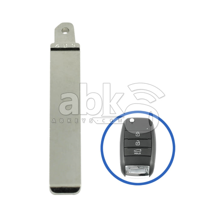 Genuine Kia Rio 2016+ Flip Remote Key Blade 81996-H8100 HU134 - ABK-4553 - ABKEYS.COM