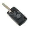 Peugeot 2003+ Flip Remote Cover 3Buttons With Battery Holder CE0536 VA2 - ABK-4606 - ABKEYS.COM