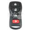 Genuine Nissan Altima 2003+ Remote Control 4Buttons 28268-9Y800 433MHz MSRA16 - ABK-461 - ABKEYS.COM