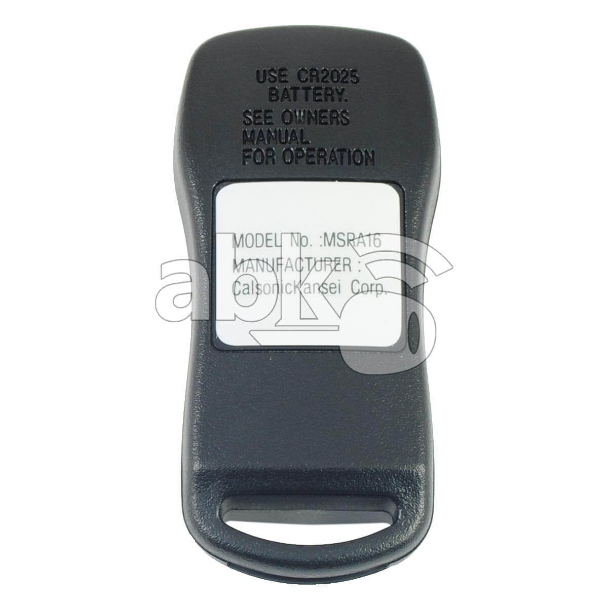 Genuine Nissan Altima 2003+ Remote Control 4Buttons 28268-9Y800 433MHz MSRA16 - ABK-461 - ABKEYS.COM