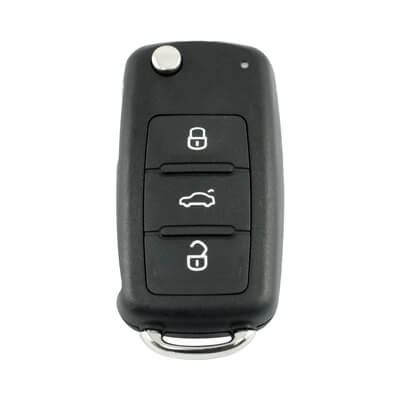 Genuine Skoda Fabia Rapid Superb Yeti 2012+ Flip Remote 3Buttons 3T0 837 202 L 433MHz - ABK-4625 -