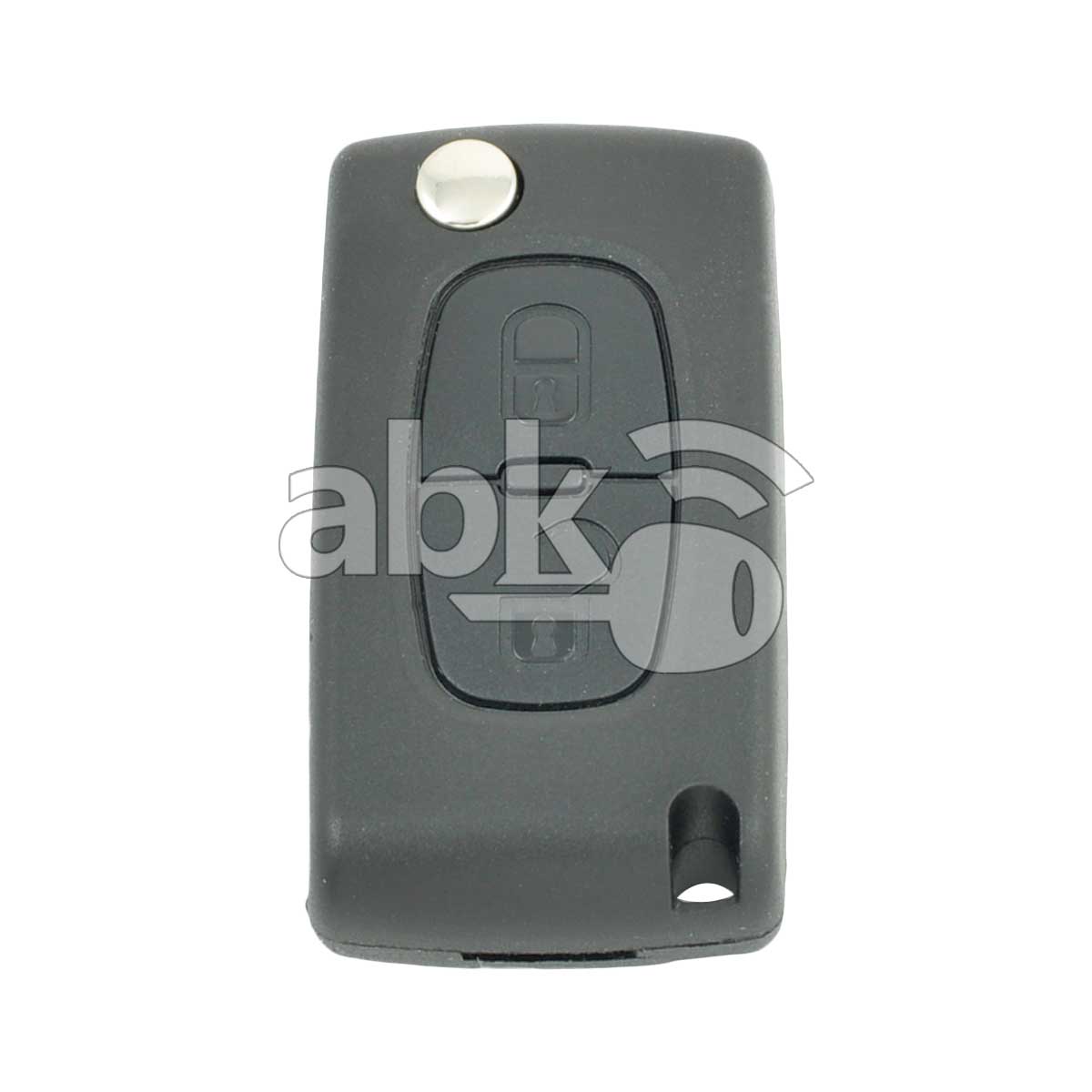 Peugeot 207 307 2005+ FSK Flip Remote 2Buttons 433MHz CE0536 HU83   ABK 4702   ABKEYS