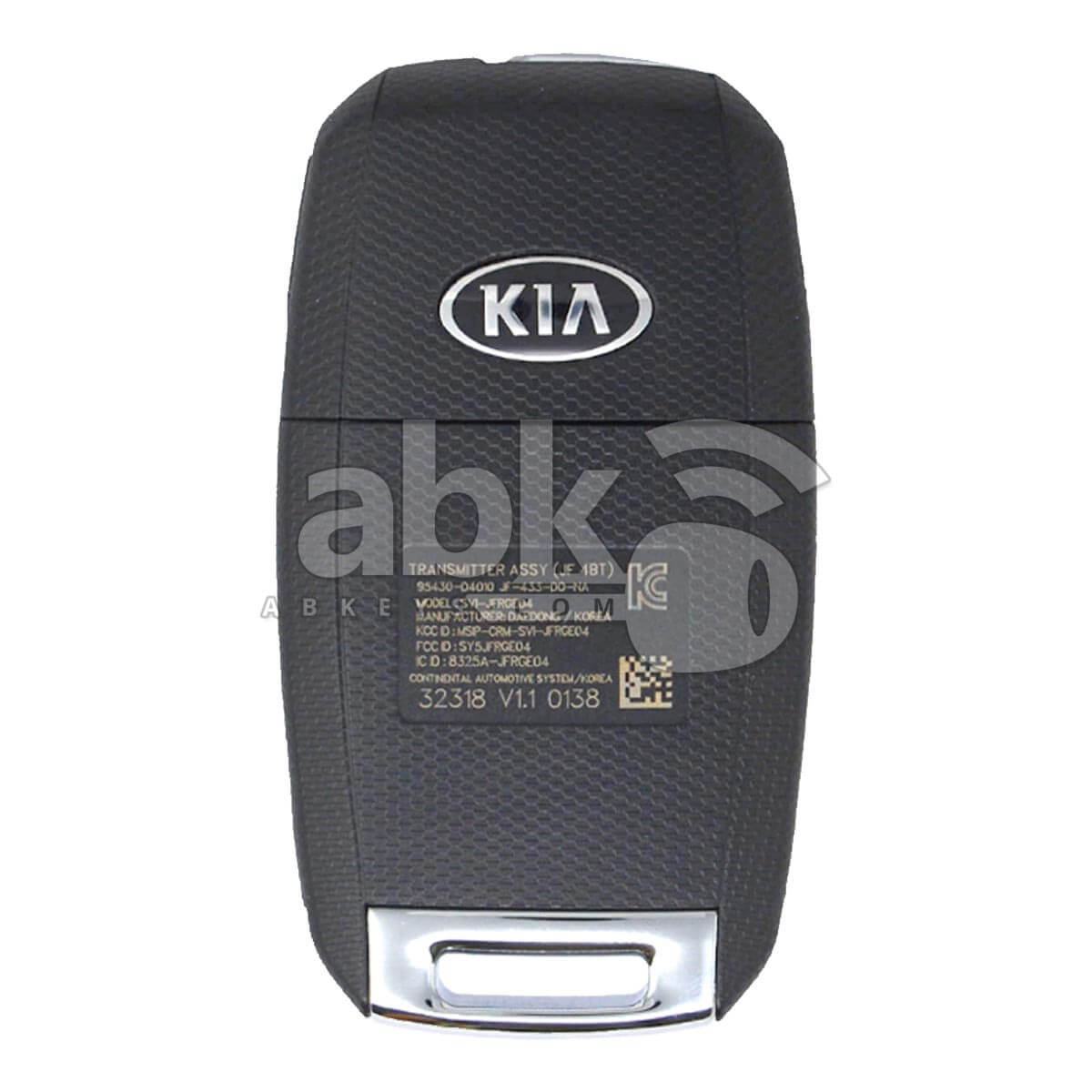 Genuine Kia Optima 2016+ Flip Remote 4Buttons 95430-D4010 95430-D4000 433MHz SY5JFRGE04 - ABK-4730 -
