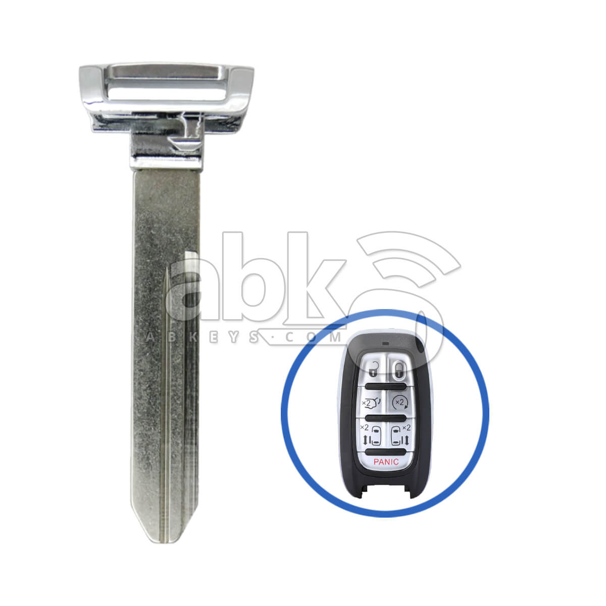 Chrysler Pacifica Voyager 2017+ Smart Key Blade 68289894AB CY22 - ABK-4767 - ABKEYS.COM