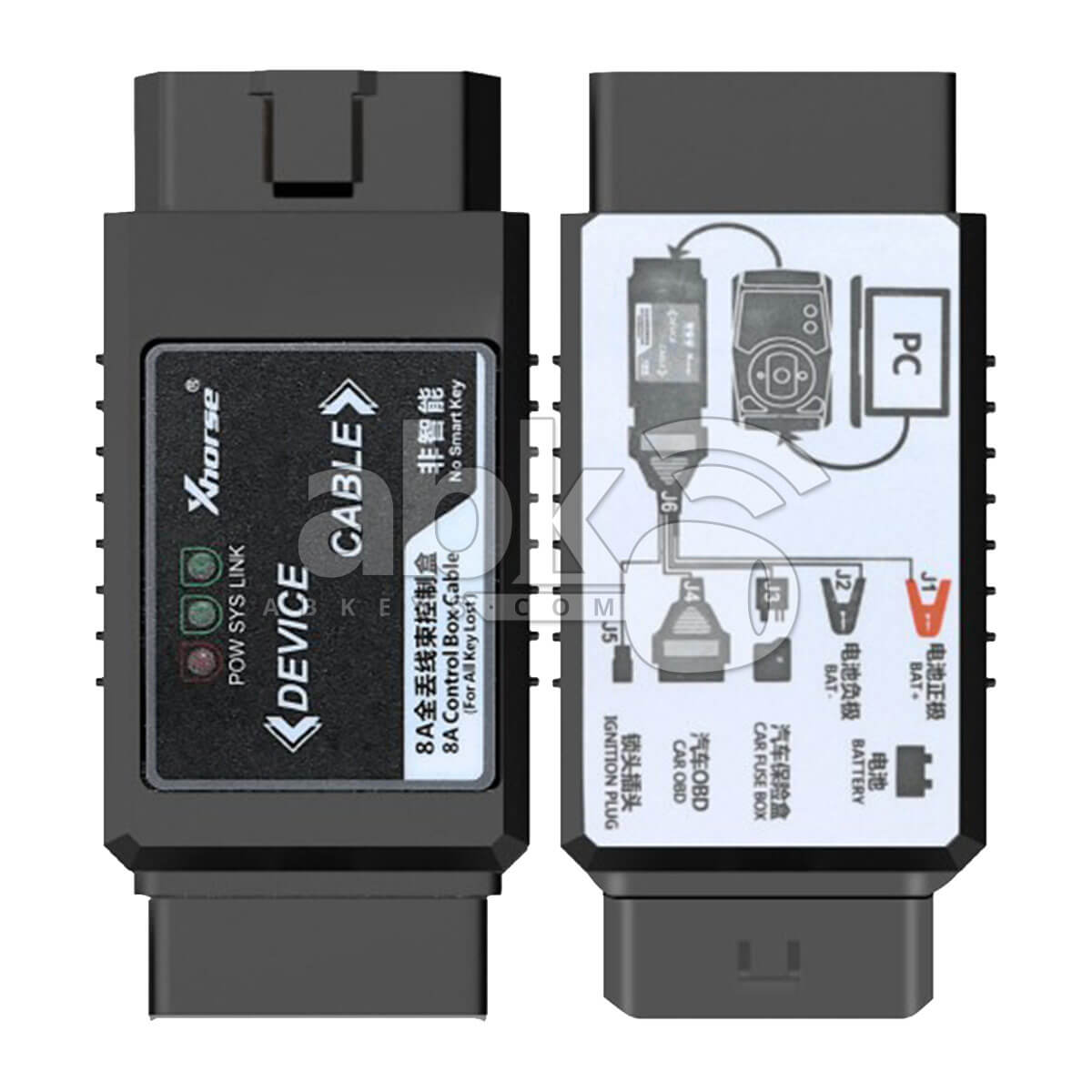 Xhorse Toyota 8A Non Smart Key Adapter for All Key Lost To use With VVDI2 & Key Tool Max   ABK 4777