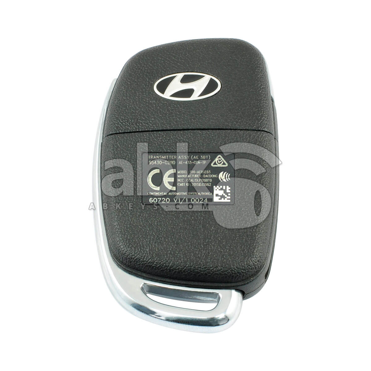 Genuine Hyundai Ioniq 2019+ Flip Remote 3Buttons 95430-G2110 433MHz SVI-AERGE03 - ABK-4834 -