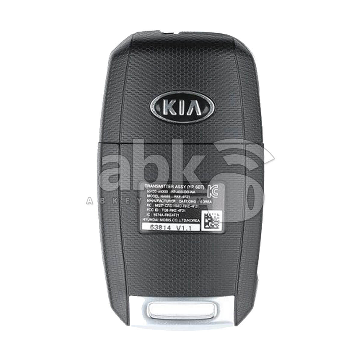 Genuine Kia Sedona 2015+ Flip Remote 6Buttons TQ8-RKE-4F21 433MHz 95430-A9300 - ABK-4840 - 