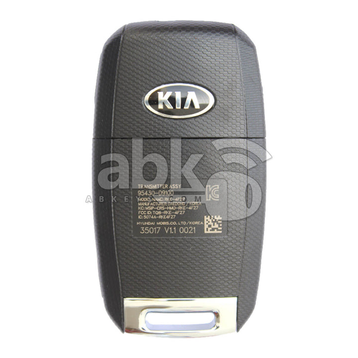 Genuine Kia Sportage 2016+ Flip Remote 4Buttons 95430-D9100 433MHz TQ8-RKE-4F27 - ABK-4841 -
