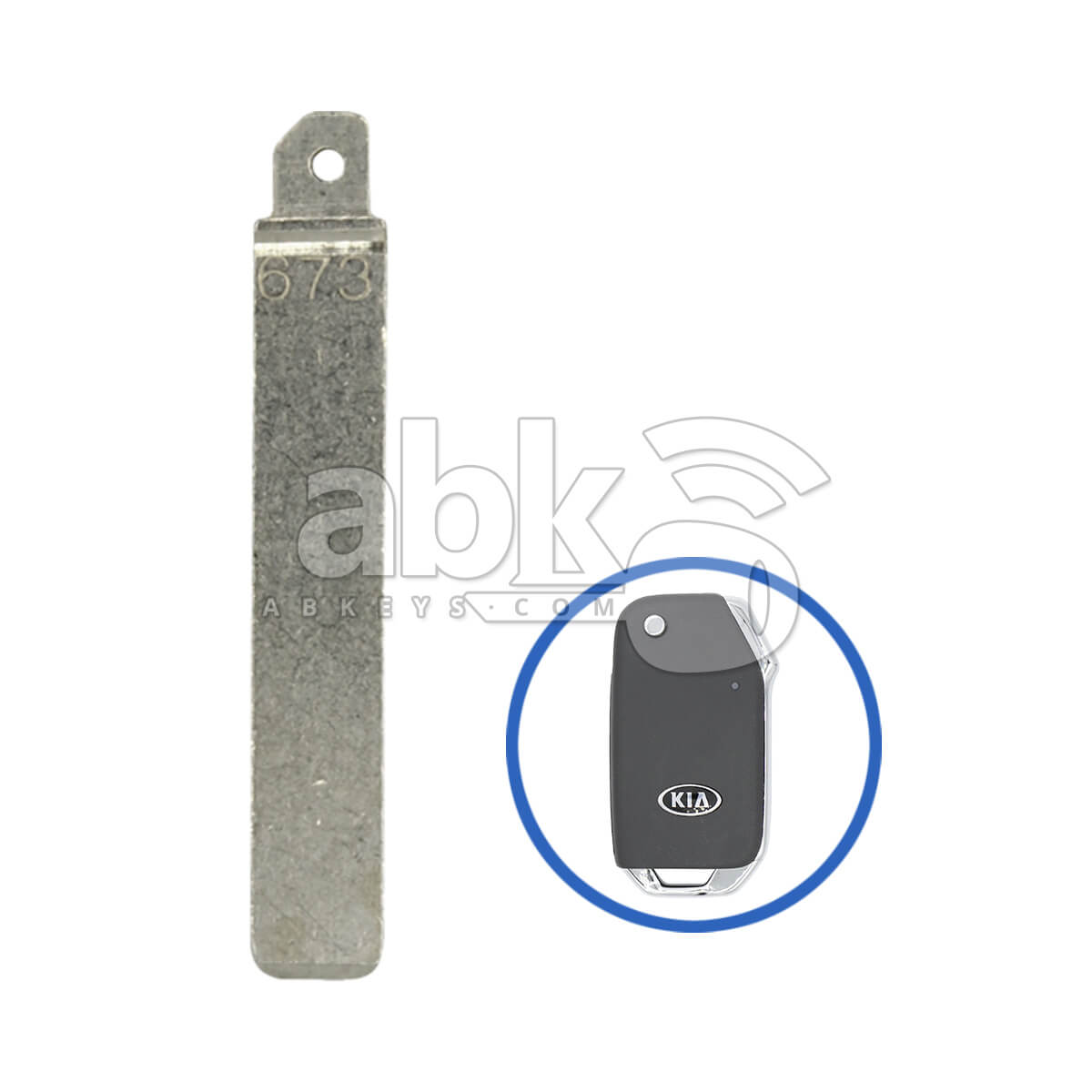 Genuine Kia Cerato Forte 2018+ Flip Remote Key Blade 81996 M6100 KIA9TE   ABK 4863   ABKEYS