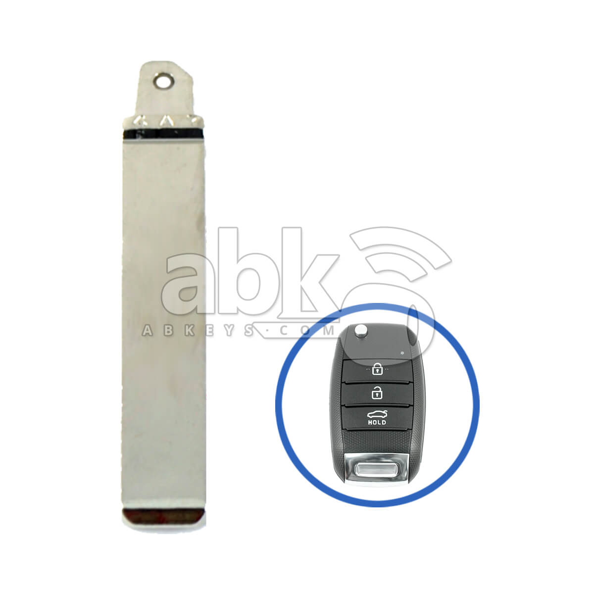 Kia Optima Picanto 2015+ Flip Remote Key Blade 81996-D4010 KIA9TE - ABK-4886 - ABKEYS.COM
