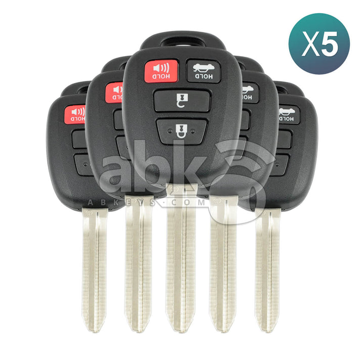 Toyota Camry Corolla 2014+ Remote Key 5Pcs Offer 4Buttons 89070-02880 315MHz HYQ12BDM TOY43 -