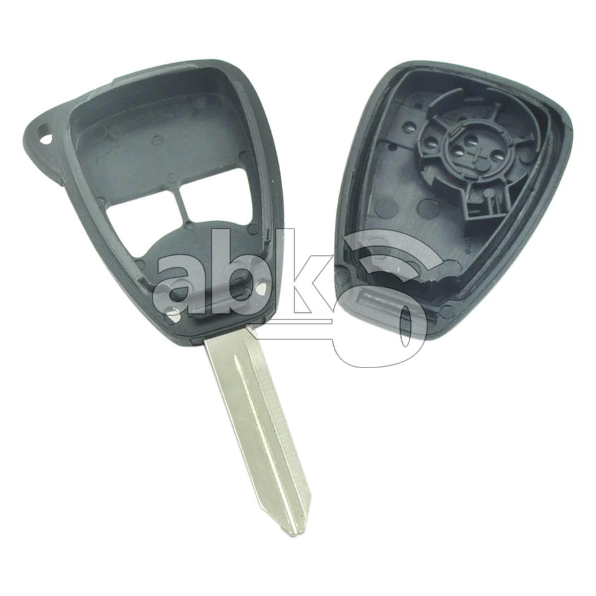 Jeep Chrysler Dodge 2005+ Key Head Remote Cover 2Buttons CY22 - ABK-489 - ABKEYS.COM