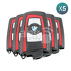 Bmw F Series CAS4 2009+ Smart Key 5Pcs Offer 3Buttons HUF5767 434MHz Red - ABK-4913-OFF5 -