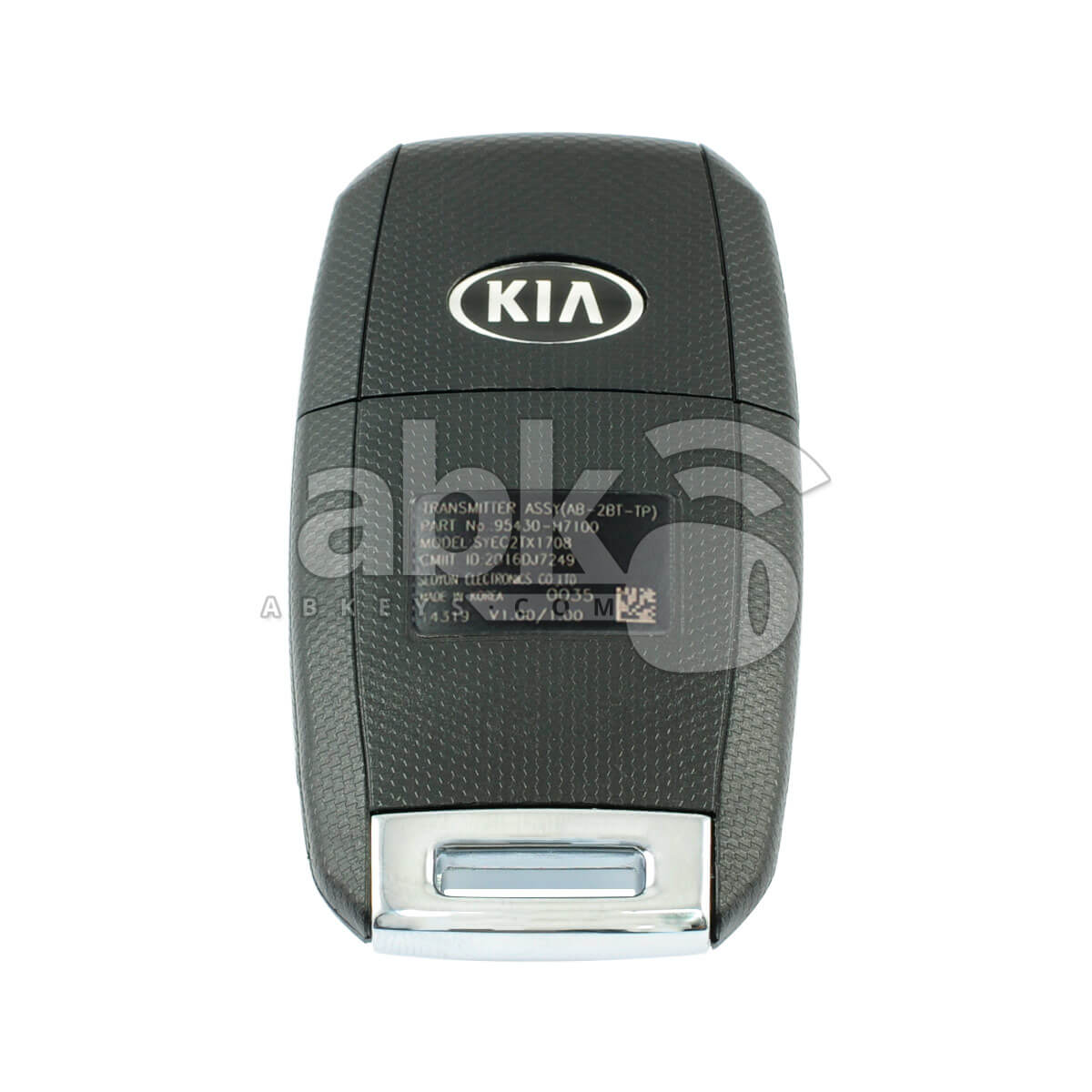Genuine Kia Soluto 2019+ Flip Remote 2Buttons 95430 H7100 433MHz   ABK 4928   ABKEYS