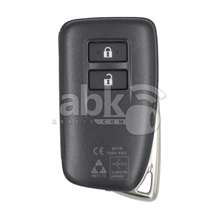 Genuine Lexus NX 2015+ Smart Key 2Buttons 89904-78780 433MHz BG1EW P1 A8 - ABK-4931 - ABKEYS.COM