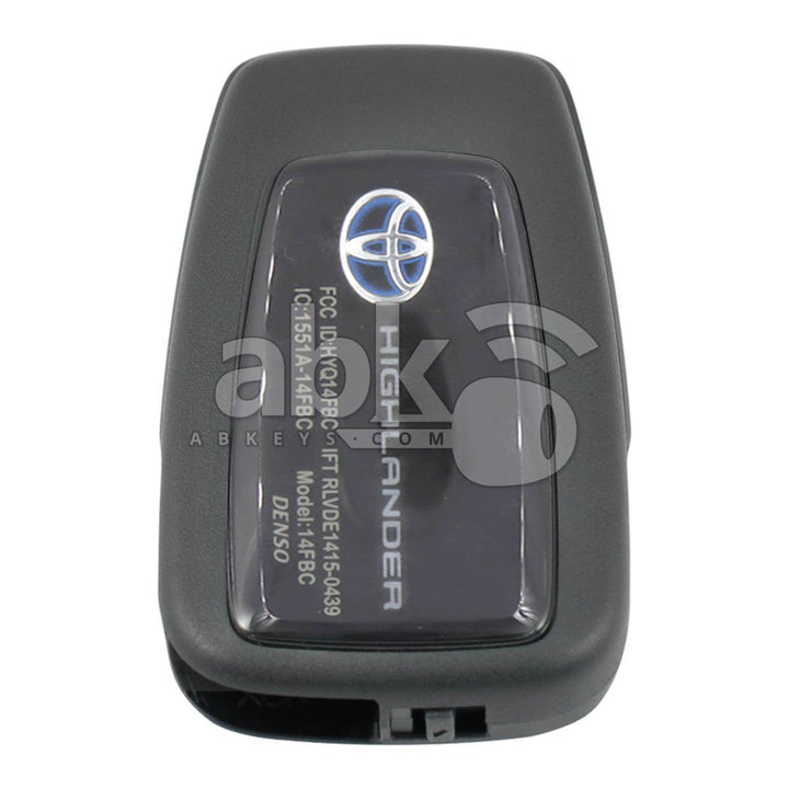 Genuine Toyota Highlander 2020+ Smart Key 4Buttons 8990H-0E030 315MHz HYQ14FBC P1 AA - ABK-4972 -
