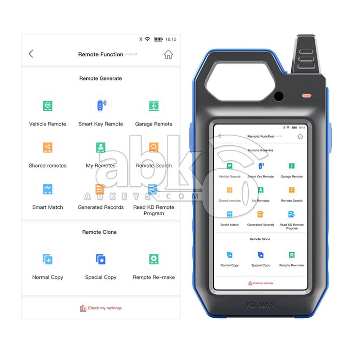 KeyDiy KD-MAX Key Tool & Remote Generator 2023 Version - ABK-5000 - ABKEYS.COM