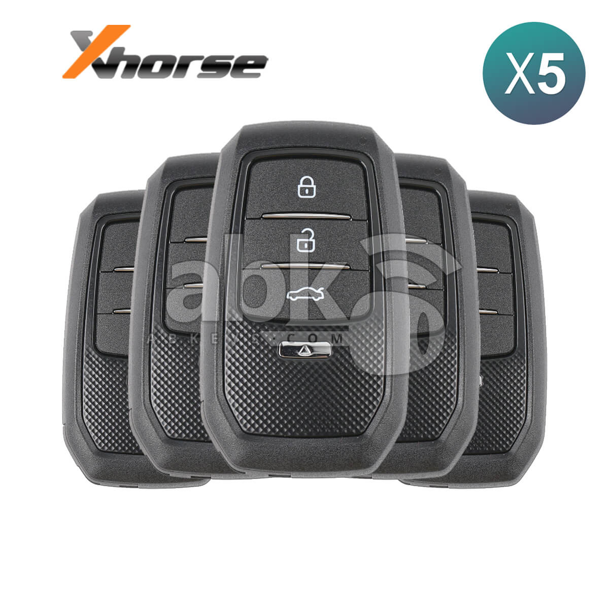 Xhorse Toyota XM38 Smart Key 4Buttons Support 4D 8A 4A All in One With Key Shell XSTO01EN 5Pcs