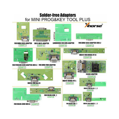 Xhorse Solder-free Adapters Kit for Mini Prog & Key Tool Plus - ABK-5034 - ABKEYS.COM