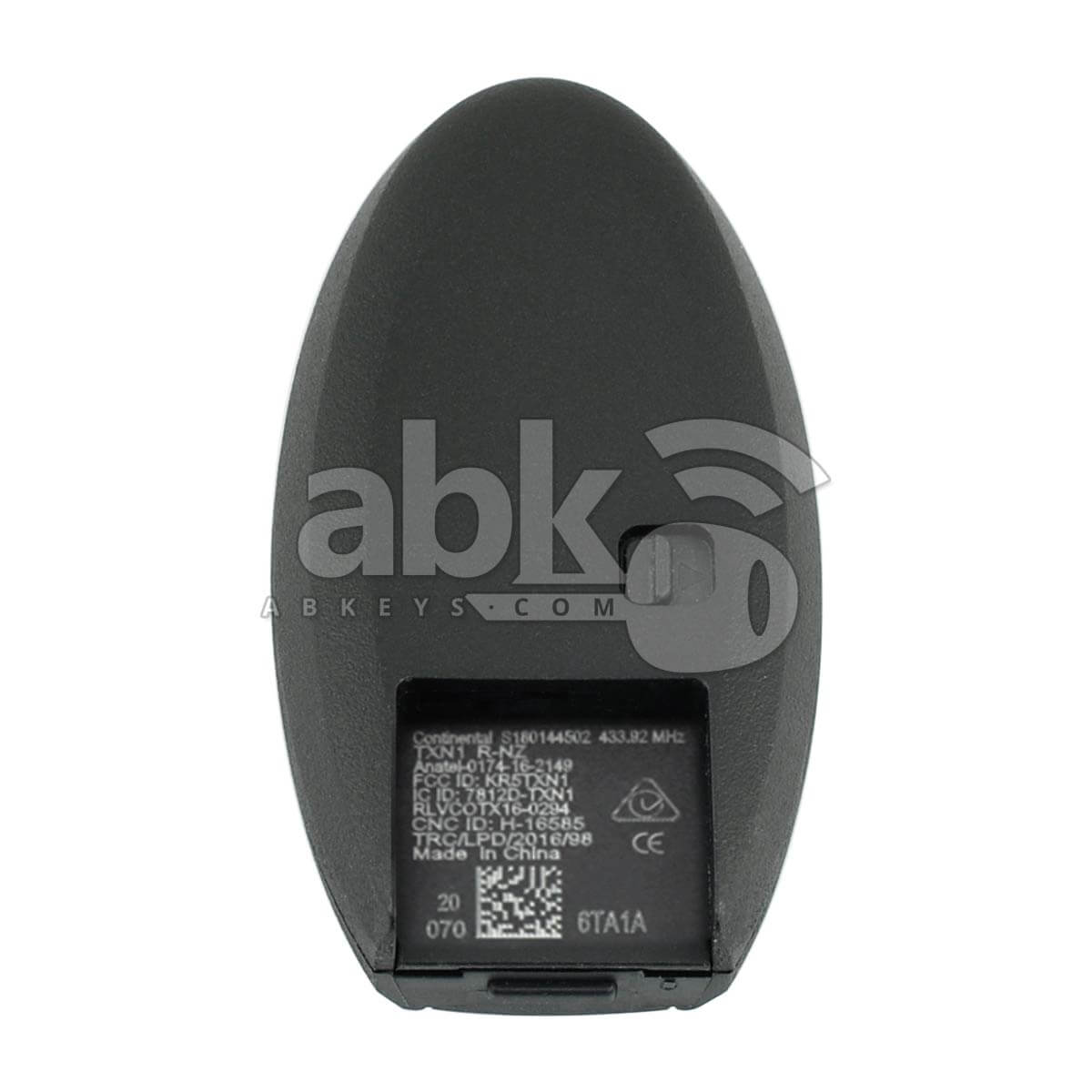 Genuine Nissan Kicks 2020+ Smart Key 3Buttons 285E3-6TA1A 433MHz KR5TXN1 - ABK-5043 - ABKEYS.COM