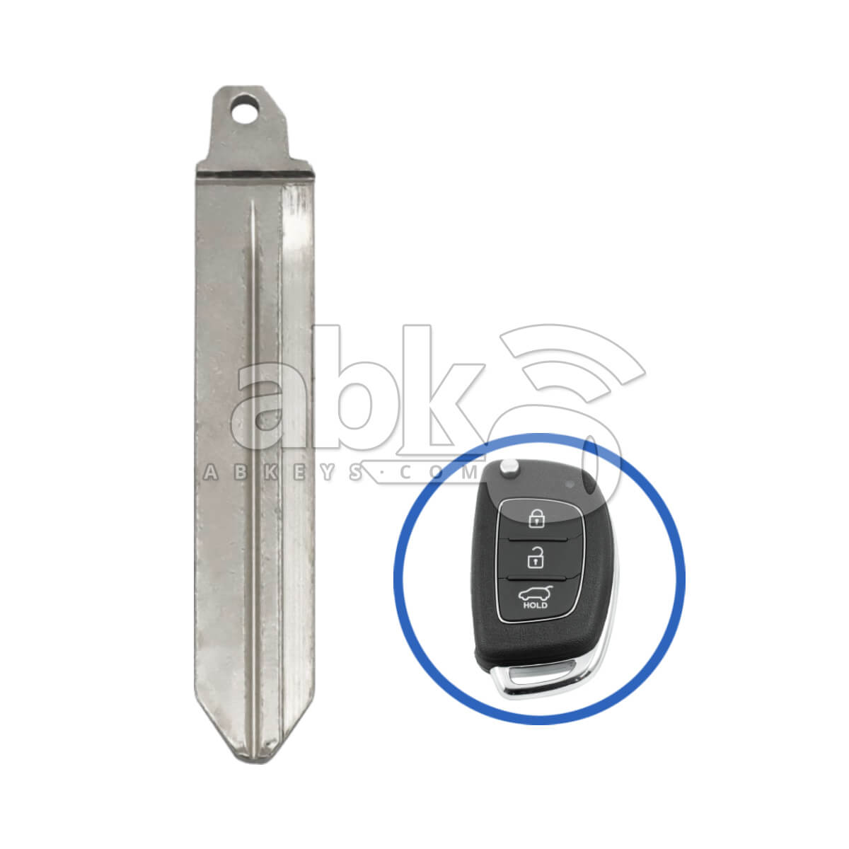Genuine Hyundai Flip Remote Key Blade 81996 K6100   ABK 5077   ABKEYS