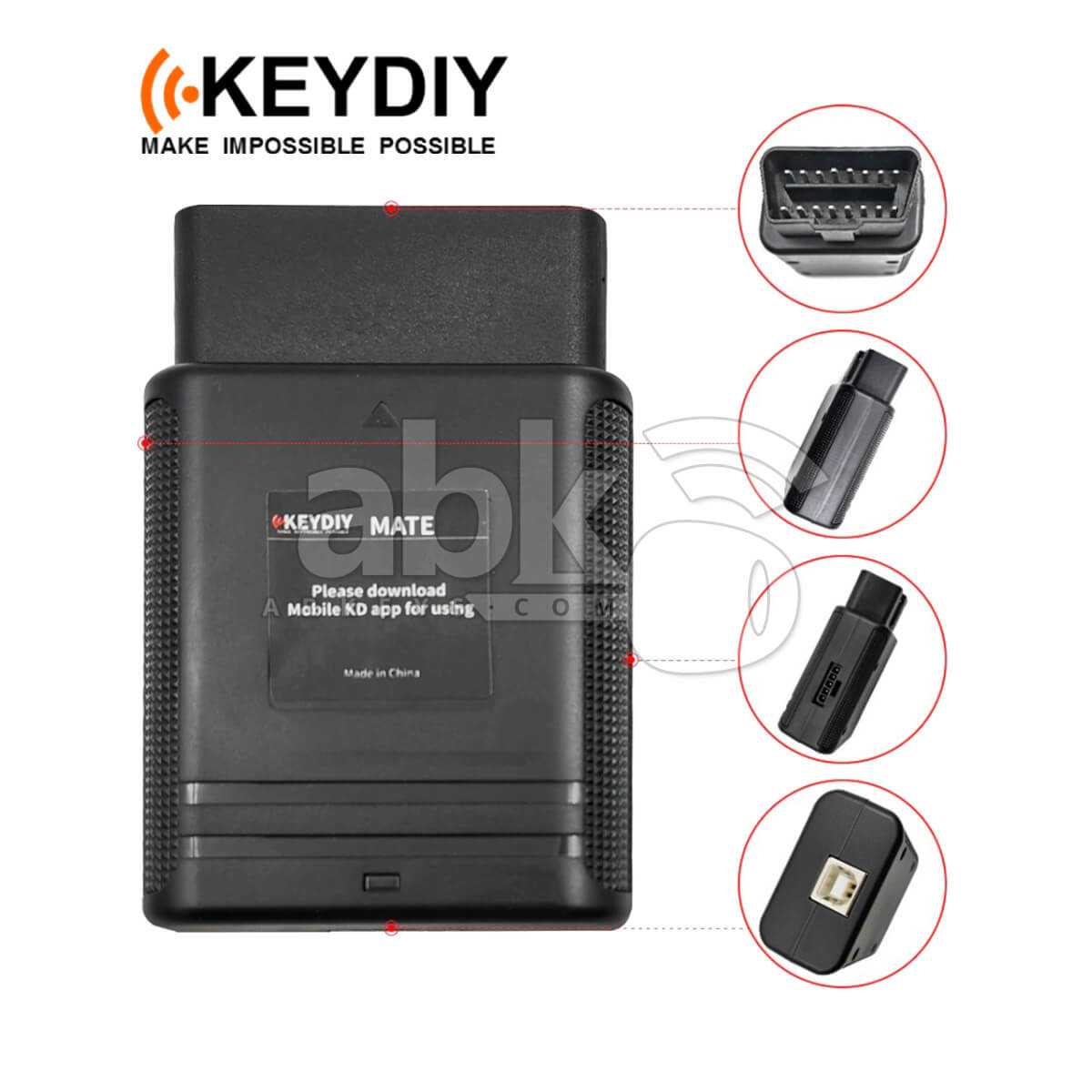 KeyDiy KD Mate Key Programming Device   Compatible with KD X2 and KD MAX   ABK 5100   ABKEYS