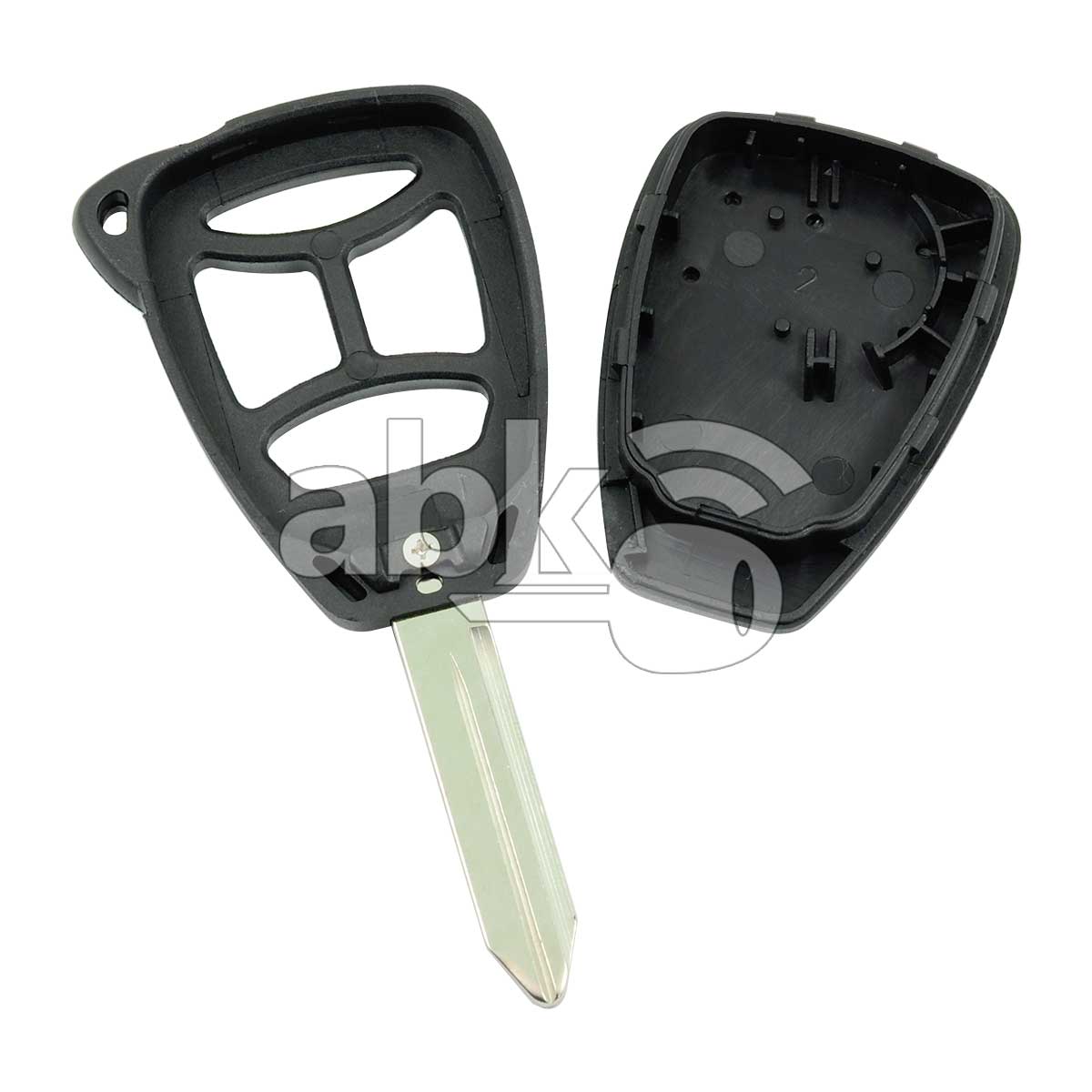 Jeep Chrysler Dodge 2005+ Key Head Remote Cover 4Buttons CY22 - ABK-51 - ABKEYS.COM