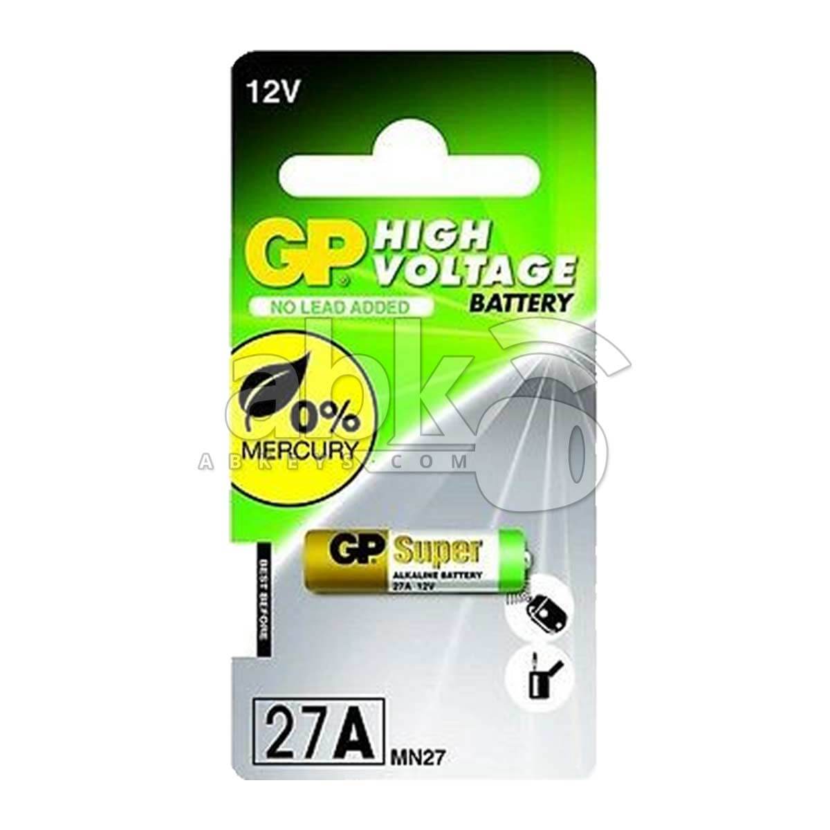 GB Remote Battery 27A For Remotes & Smart Keys - ABK-540-27A - ABKEYS.COM