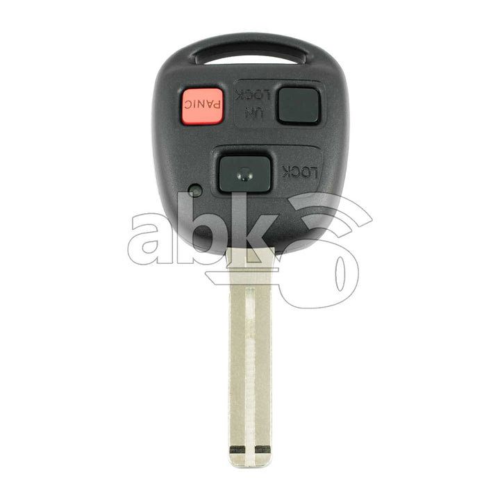 Genuine Lexus LX470 GX470 2003+ Key Head Remote 3Buttons 89070-60801 315MHz HYQ1512V TOY48 - ABK-606