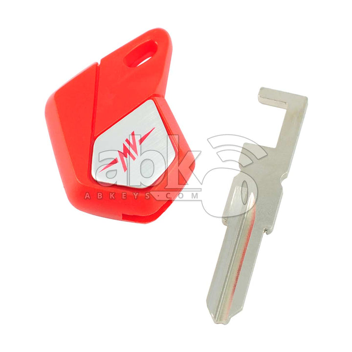 MV Agusta Motorcycle Chip Less Key ZD24R Red - ABK-677 - ABKEYS.COM