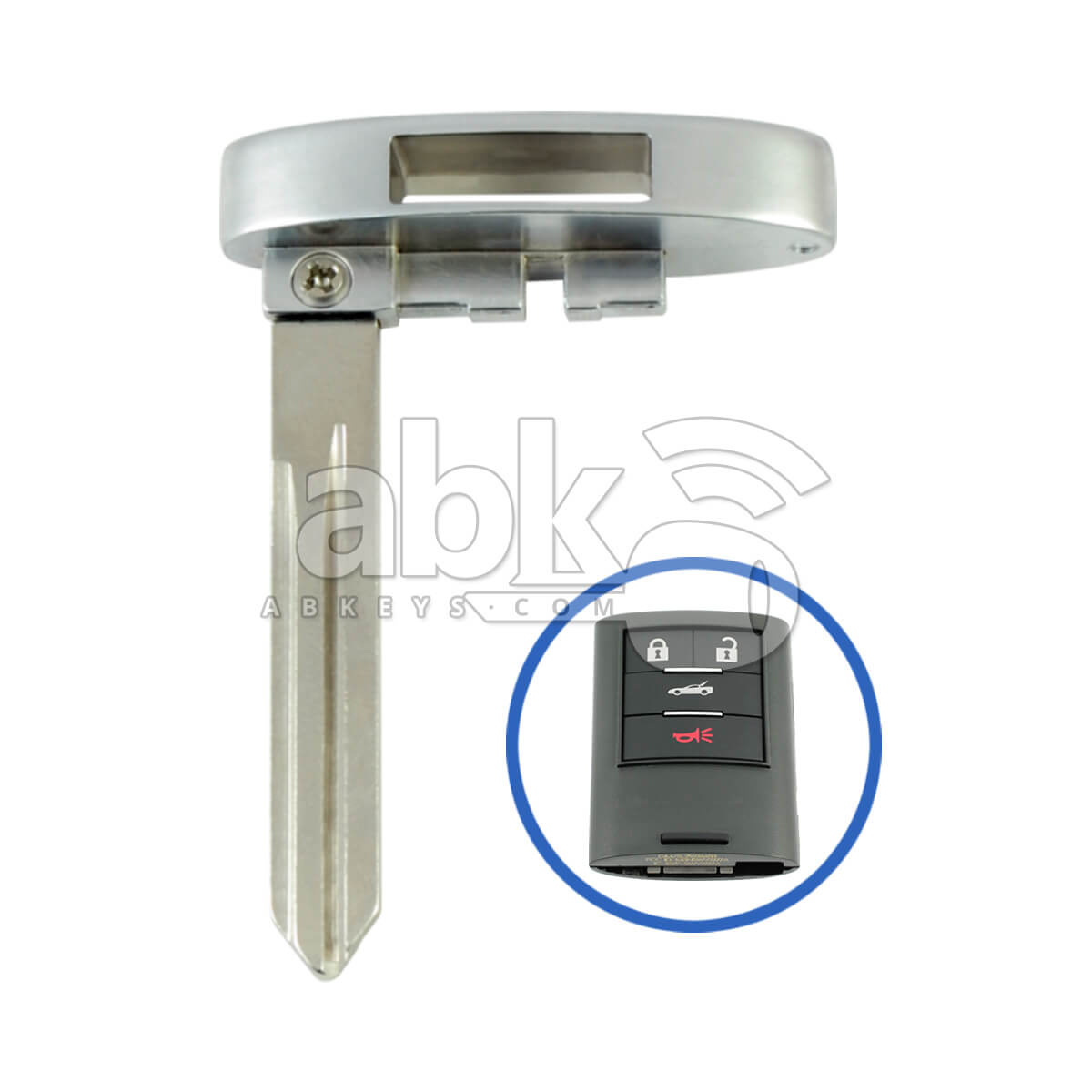 Chevrolet Cadillac 2008+ Smart Key Blade 25995382 B111   ABK 687   ABKEYS