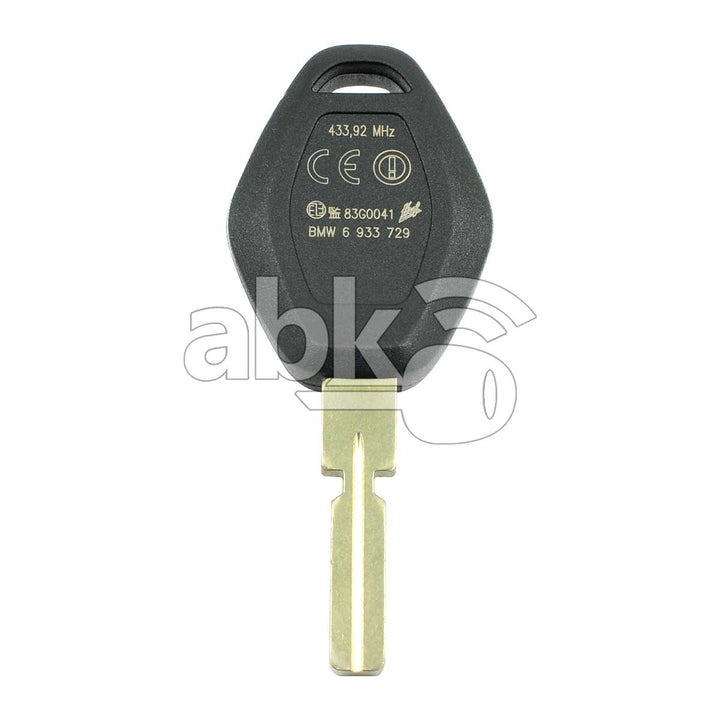 Genuine Bmw 3 5 7 Series 1997+ Key Head Remote 3Buttons 433MHz LX8FZV HU58 - ABK-700 - ABKEYS.COM