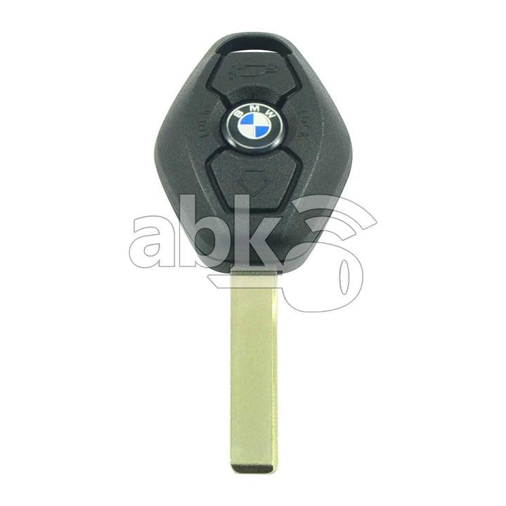 Genuine Bmw X5 3 Series 1998+ Key Head Remote 3Buttons 433MHz LX8FZV HU92 - ABK-701 - ABKEYS.COM