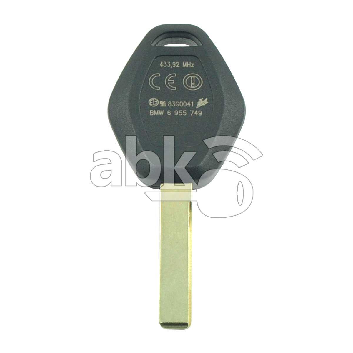 Genuine Bmw X5 3 Series 1998+ Key Head Remote 3Buttons 433MHz LX8FZV HU92 - ABK-701 - ABKEYS.COM