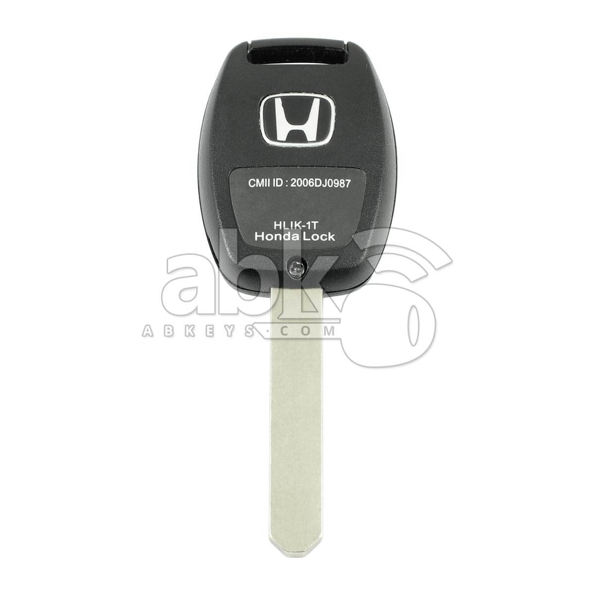 Honda Civic 2008+ Key Head Remote 2Buttons 433MHz HON66 72147-SWA-E01 - ABK-705 - ABKEYS.COM