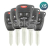 Genuine Jeep Liberty 2005+ Key Head Remote 5Pcs Offer 4Buttons M3N5WY72XX 315MHz CY22 05189230AA -