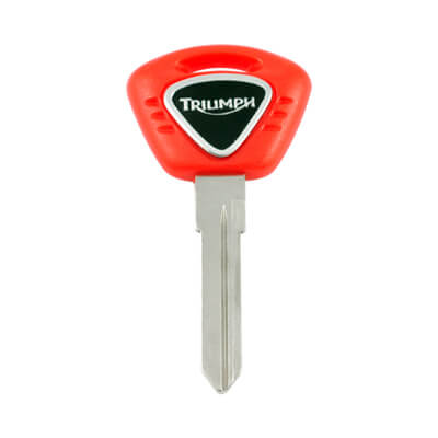 Triumph Motorcycle Key TMC3 Red - ABK-775 - ABKEYS.COM
