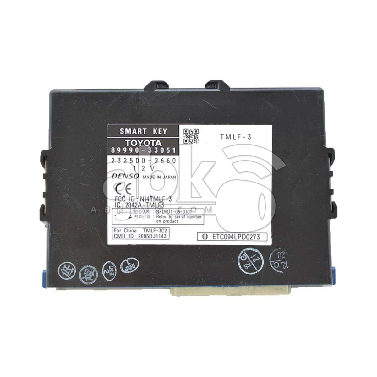 Genuine Lexus ES Smart Key Box 89990 33051 8999033051   ABK 80 LEX 89990 33051   ABKEYS