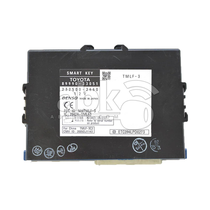 Genuine Lexus ES Smart Key Box 89990-33051 8999033051 - ABK-80-LEX-89990-33051 - ABKEYS.COM