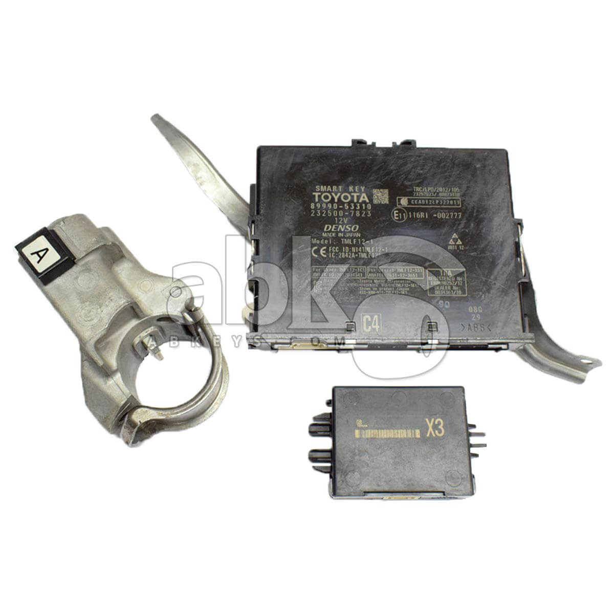 Genuine Lexus IS Full System Smart Key Box + ECU ID Code + Steering Lock 89990 53310 89784 53040